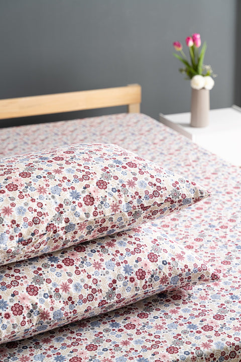 Liberty | 100% Cotton Double 180 x 200 Fitted Bed Sheet Set