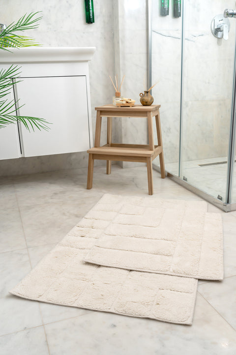 Aurora | Cotton 2-Piece Bath Rug Set