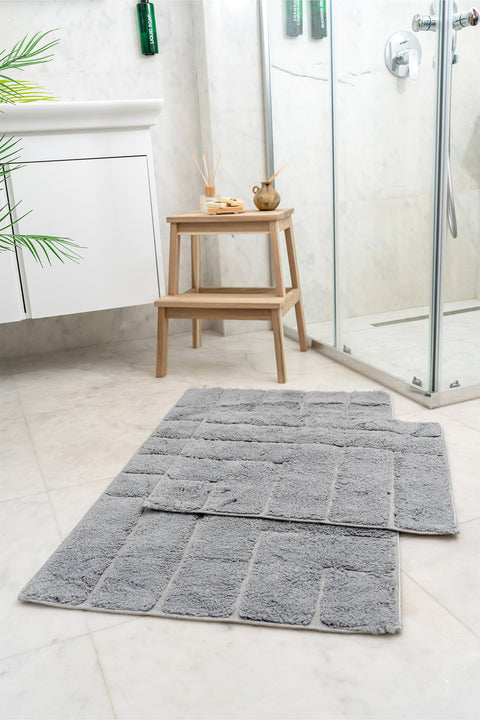 Aurora | Cotton 2-Piece Bath Rug Set