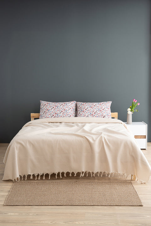 Stella | 100% Cotton 200 x 230 cm Double Bed Cover