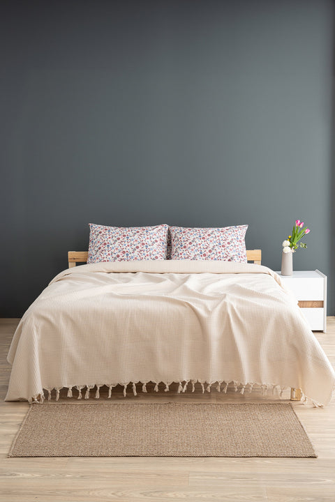 Stella | 100% Cotton 160 x 230 cm Single Bed Cover