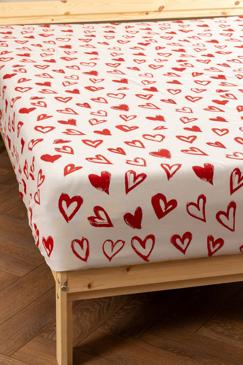 Mix &amp; Match | Lover | 100% Cotton Double Flat Sheet 