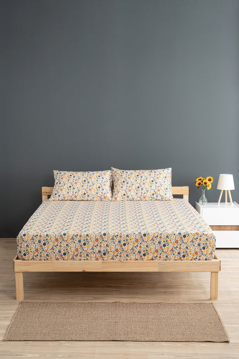 Liberty | 100% Cotton Double 180 x 200 Fitted Bed Sheet Set