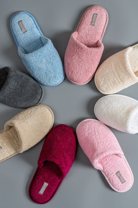 Minerva | 100% Cotton Towel Slippers